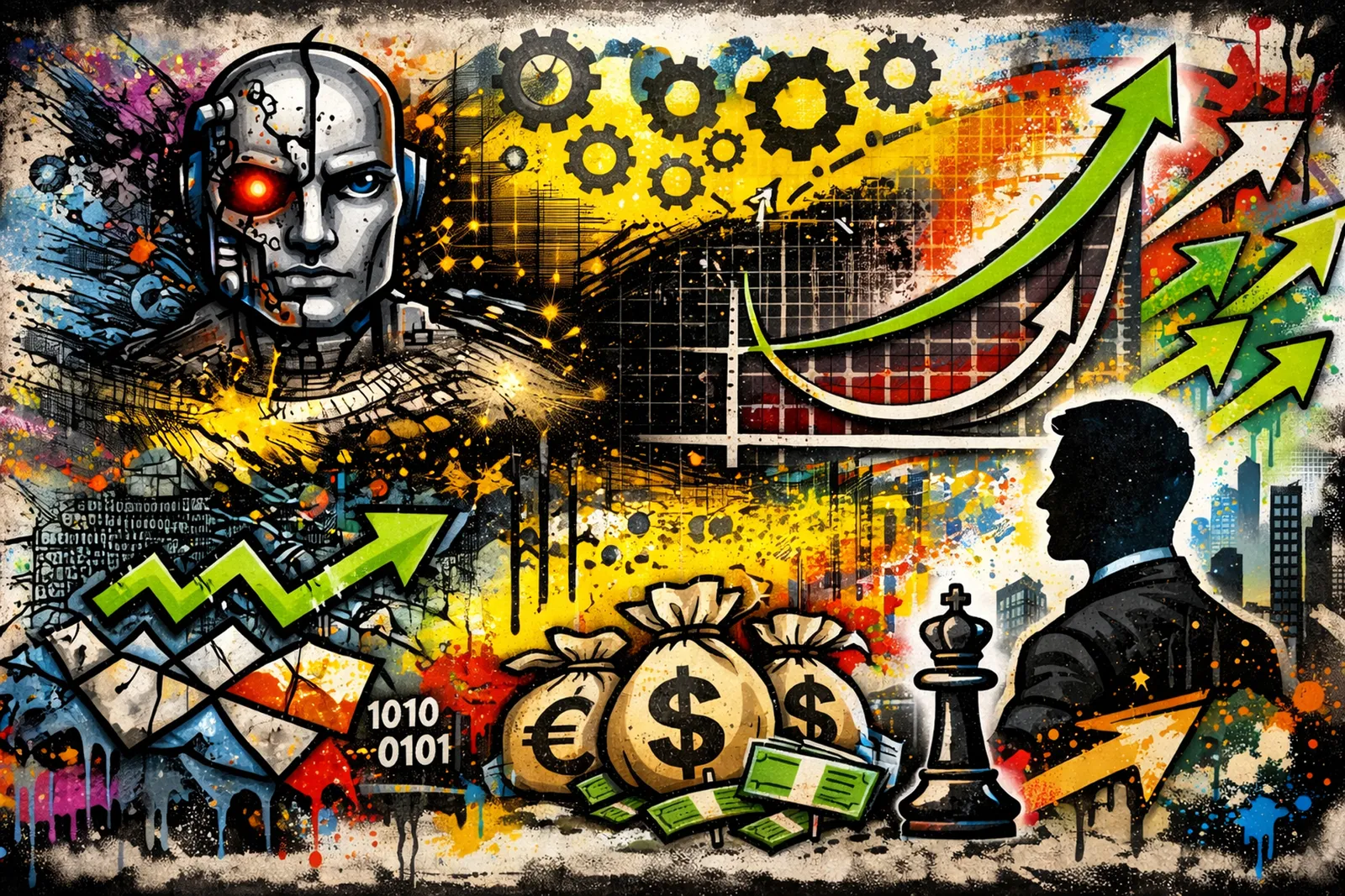 Immagine di copertina sui paradossi dell'intelligenza artificiale nelle imprese e sulla leadership strategica