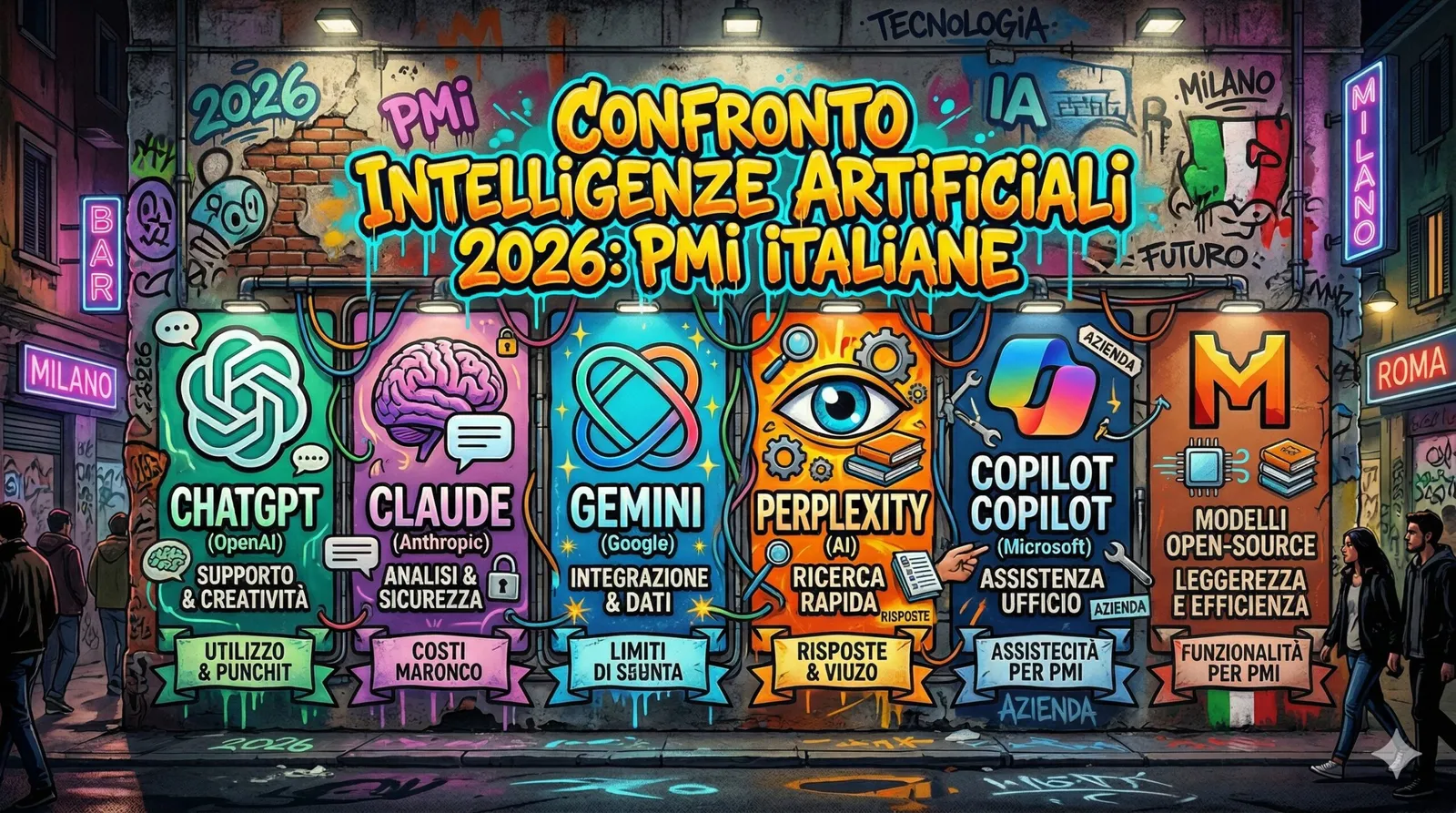 Confronto tra i principali assistenti di intelligenza artificiale per PMI e professionisti nel 2026