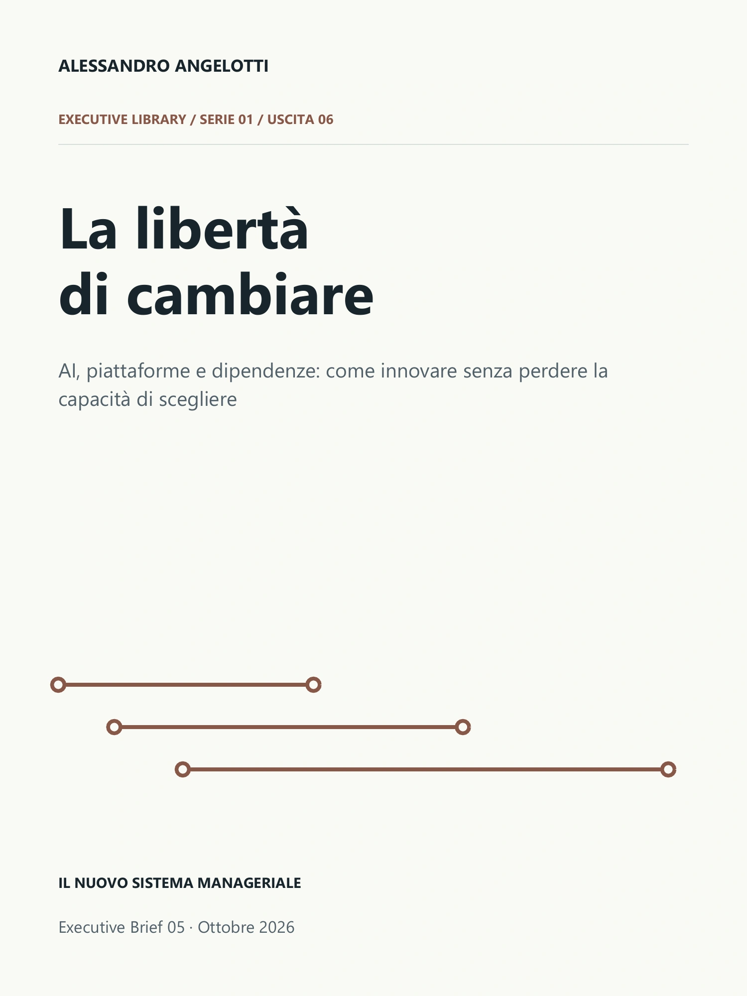 Copertina di Executive Brief 05 · La libertà di cambiare